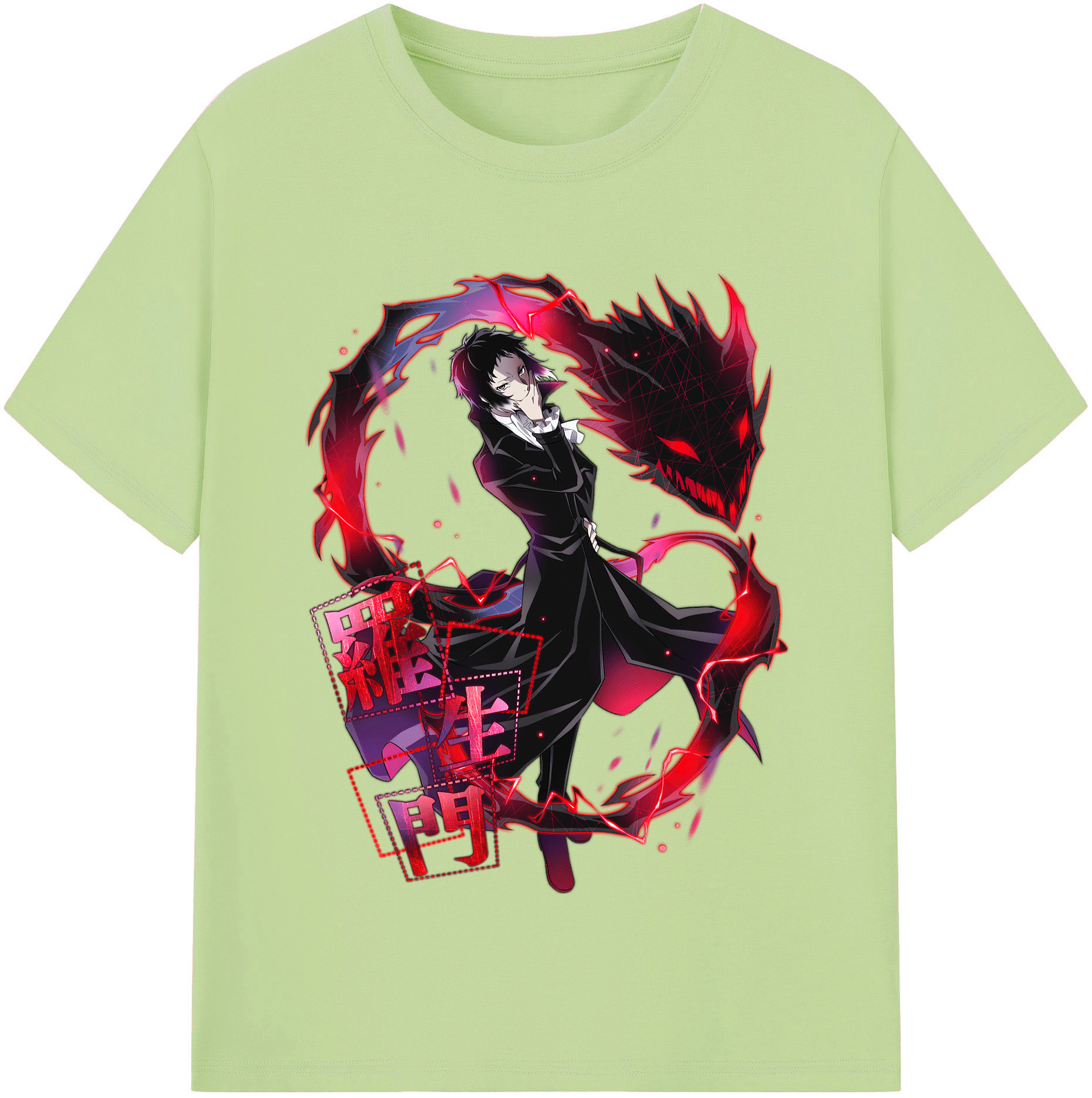 （画像用） 文豪ストレイドッグス Bungo Stray Dogs 綿100％半袖Tシャツ（フロントプリント）